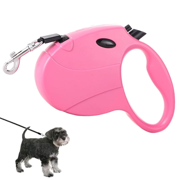 Correa retráctil para perros, correa retráctil para perros al aire libre con cable de alambre extensor de masticación desmontable