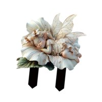 Magideal - Escultura Acrílica, Estaca De Jardín De Hadas, Colección De Ilustraciones, Estatua, Regalos, Maceta 2D, Decoración, Arte Paisajístico Para Patio, Césp