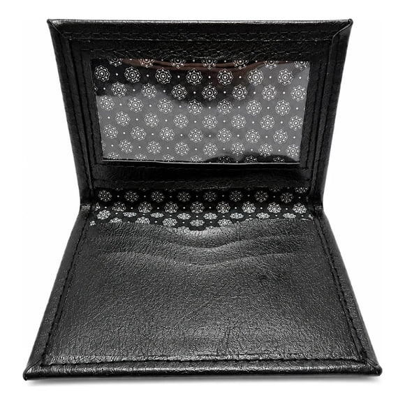 Tarjetero Ecocuero Nova Case Visor Negro