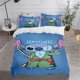 thumbnail image 1 of Stitch Bedding Sets Cute Quilt Cover Bed Cover Duvet Cover Pillow Case 2-3 Pieces Sets Kids Adult Size 100% Polyester, 1 of 5