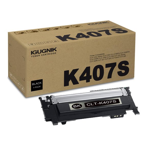 Cartucho de tóner negro IGUGNIK CLT-K407S (1 unidad)