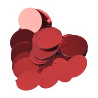 Bothyi - 85X 20Mm Lentejuelas Sueltas Redondas Planas Decoración Diy Para Tejer Manualidades Apliques Rojo