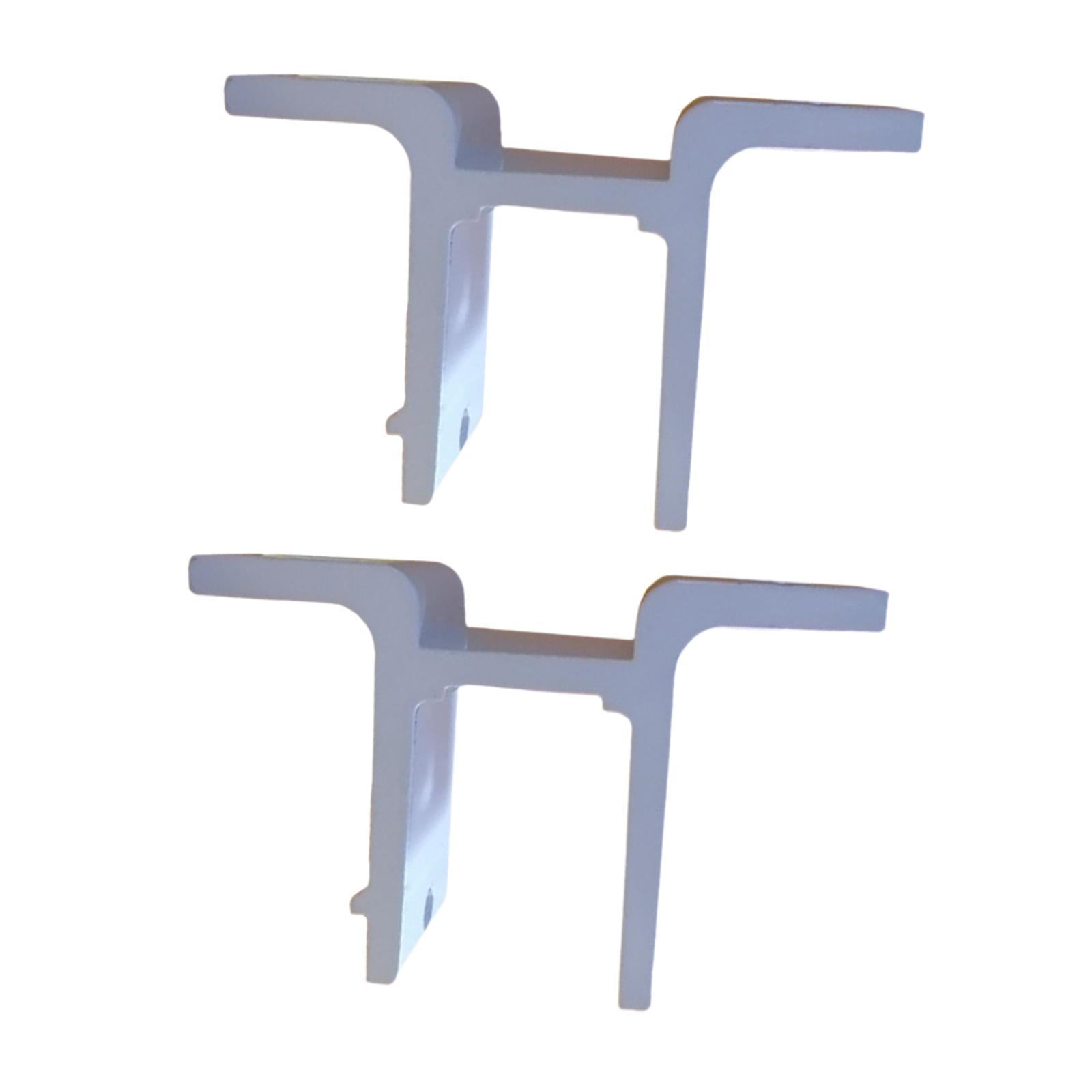 Magideal - 2 Soportes De Montaje En Pared Para Toldos Retráctiles, Soporte De Pared Para Patio, Reemplazo De Accesorios Para Toldo De Sombra Para Terraza, Jardín Blanco