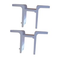 Magideal - 2 Soportes De Montaje En Pared Para Toldos Retráctiles, Soporte De Pared Para Patio, Reemplazo De Accesorios Para Toldo De Sombra Para Terraza, Jardín Blanco
