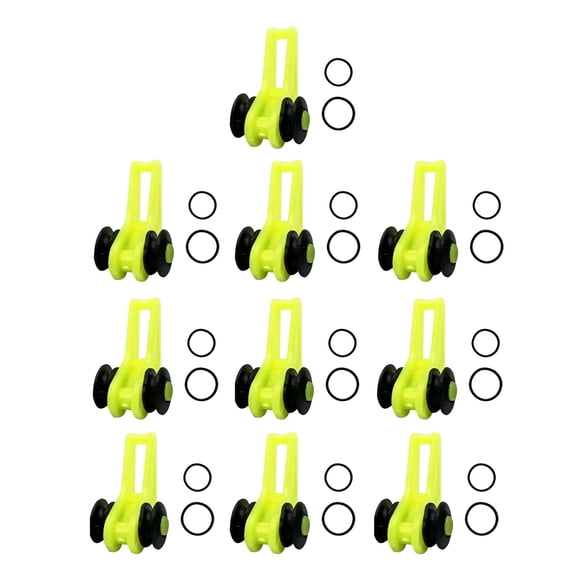 10x Anzuelos De Pesca Keeper Hook Keeper Para Señuelos Mini Caña De Pescar Hook Keepers Verde