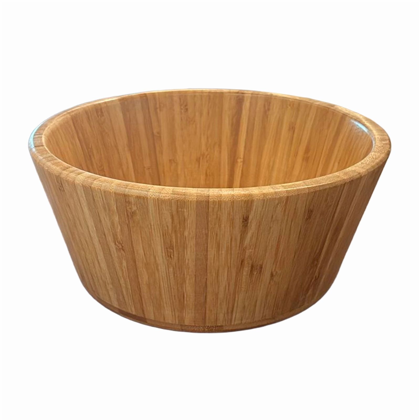 Wakeshome - Bowls Cuenco Bambu Natural Ensaladera 27cm