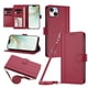 thumbnail image 1 of iPhone 14 Plus Funda Billetera con Cierre Magnético, Rojo, 1 of 6