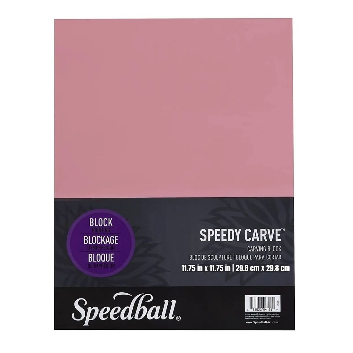 Linoleo Speedball Rosado 29,8X29,8Cm