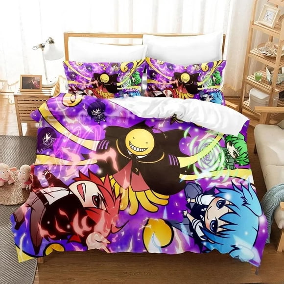 Assassination Classroom Koro-sensei Bedding Set Boys Girls Duvet Cover Pillowcase Bed boys Adult