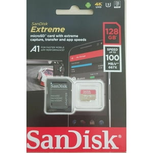 Sandisk - Tarjeta De Memoria Micro-Sd 128Gb Extreme Uhs-I U3 A2 (Mobile) /Adaptador Sd