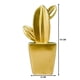 thumbnail image 2 of Adorno Cactus De Resina Dorado Decoracion Mesa Oficina D2, 2 of 6