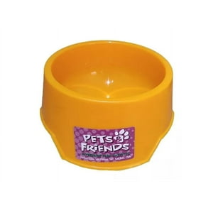 Pets & Friends - Plato Comedero Ó Bebedero Para Perro Ó Gato 400 Ml Color Naranja