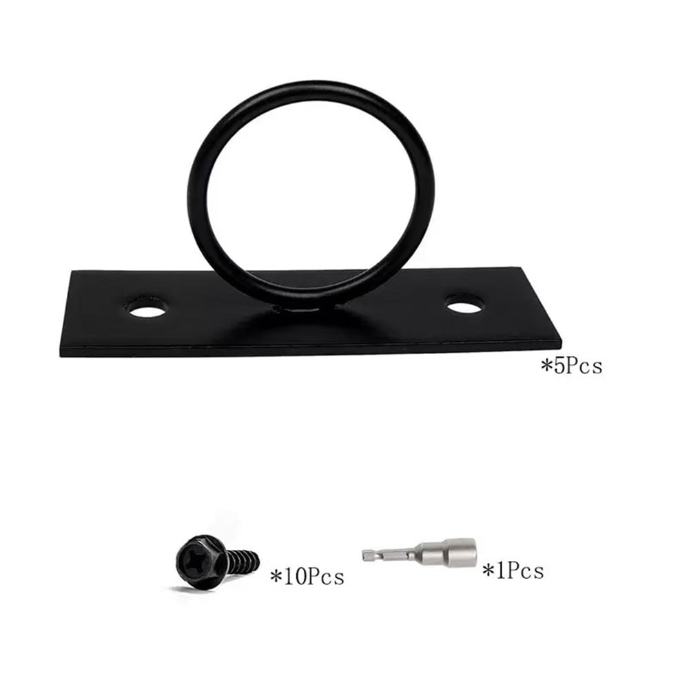 Xusx111 - Soportes De Soporte De Cerca De Cuerda 5pcs, Soporte De Cuerda De Anillo Ancla De Cuerda De Batalla Soporte De Cuerda Decorativa Para Cercas De Cuerda, Barandillas De Escaleras, Ganchos De P