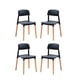 thumbnail image 1 of SET 4 SILLAS DE COMEDOR PANDY NEGRO, 1 of 3
