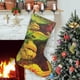 thumbnail image 1 of GODZILLA Tema: Calcetines de Navidad, fino lino blanco para colgar en escaleras y chimenea, decoración navideña para el hogar, regalo de Navidad. 54cm × 38cm, 1 of 5