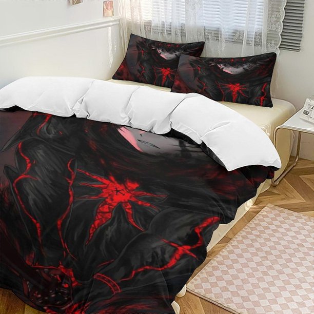 Blk Clover Anime Home Bed3-piece Set,Lightweight and comfortable