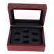 thumbnail image 2 of Mujeres Ring Box Championship Ring Box Jewelry Pendiente Pastillas Soporte 7 Agujeros, 2 of 3