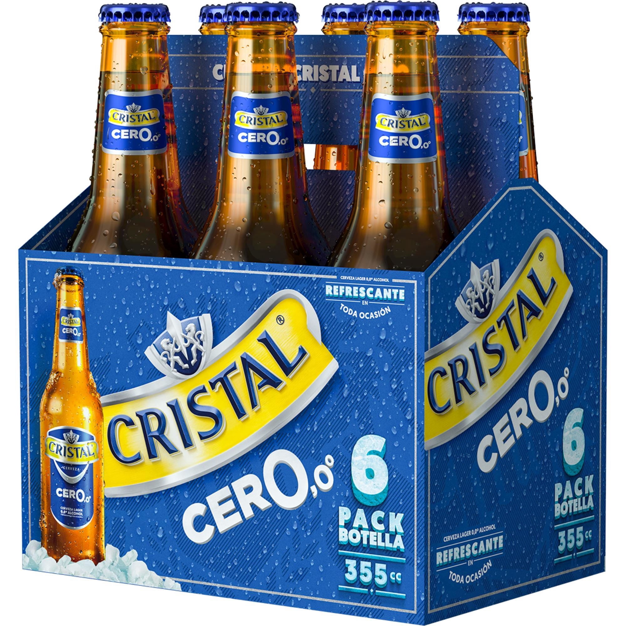 Cerveza Lager Sin Alcohol Botella Pack 6 Un 355 ml Cristal