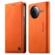 thumbnail image 1 of Funda Billetera de Cuero para [Xiaomi POCO F7 Ultra], Bloqueo RFID, Tarjetas y Soporte Naranja, 1 of 5