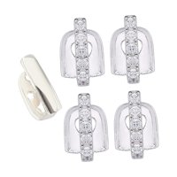 Ioensy - 5 Piezas De Parrillas Bucales Para Disfraz De Rapero, Accesorios De Fotografía, Tapa Para Dientes, Parrillas Plateadas