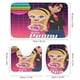 thumbnail image 3 of Penny-theme 4-Piece Shower Curtain Set with Rugs, Waterproof Bathroom Decor Set Includes Bath Mat, U-Shaped Rug, Toilet Lid Cover and Curtain with Hooks, 3 of 6