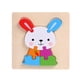 thumbnail image 5 of Rompecabezas De Animales Rompecabezas Juego De Bloques 3D Dibujos Animados Regalo Multicolor Rompecabezas De Madera, 5 of 5