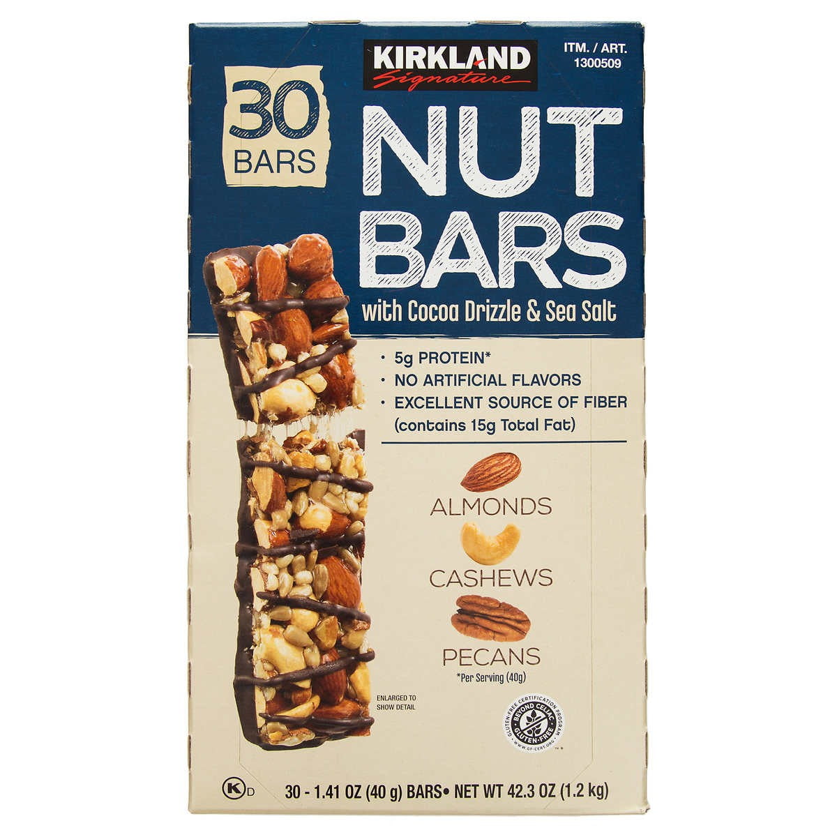 Kirkland Signature - Barritas De Frutos Secos 30 Un X 40 G