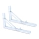 thumbnail image 3 of Soportes Plegables Para Estante, Accesorios Montados En La Pared, Resistentes Para Mesa De Banco, Color Blanco, 10 Pulgadas, 2 Uds., 3 of 3