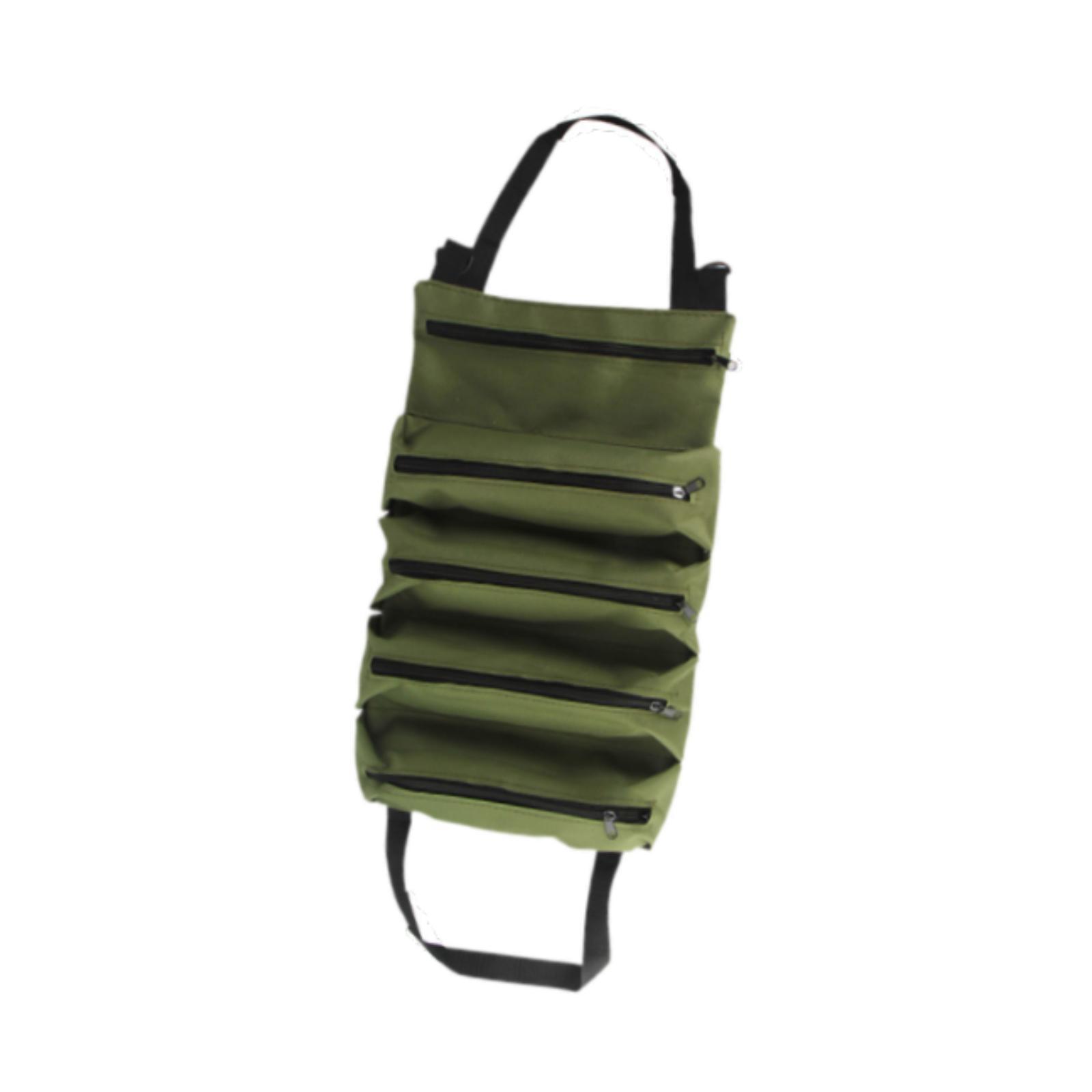 Magideal - Bolsa De Herramientas Multifunción, Portátil Y Fácil De Transportar, Estuche De Almacenamiento Con Múltiples Bolsillos Para Electricistas Y Carpintero Verde