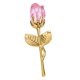 thumbnail image 2 of Rosa De Cristal, Regalo De Flores, Regalo De Boda, Navidad, Romántico Para Mujeres, Su Abuela, Oro Rosa, 2 of 5