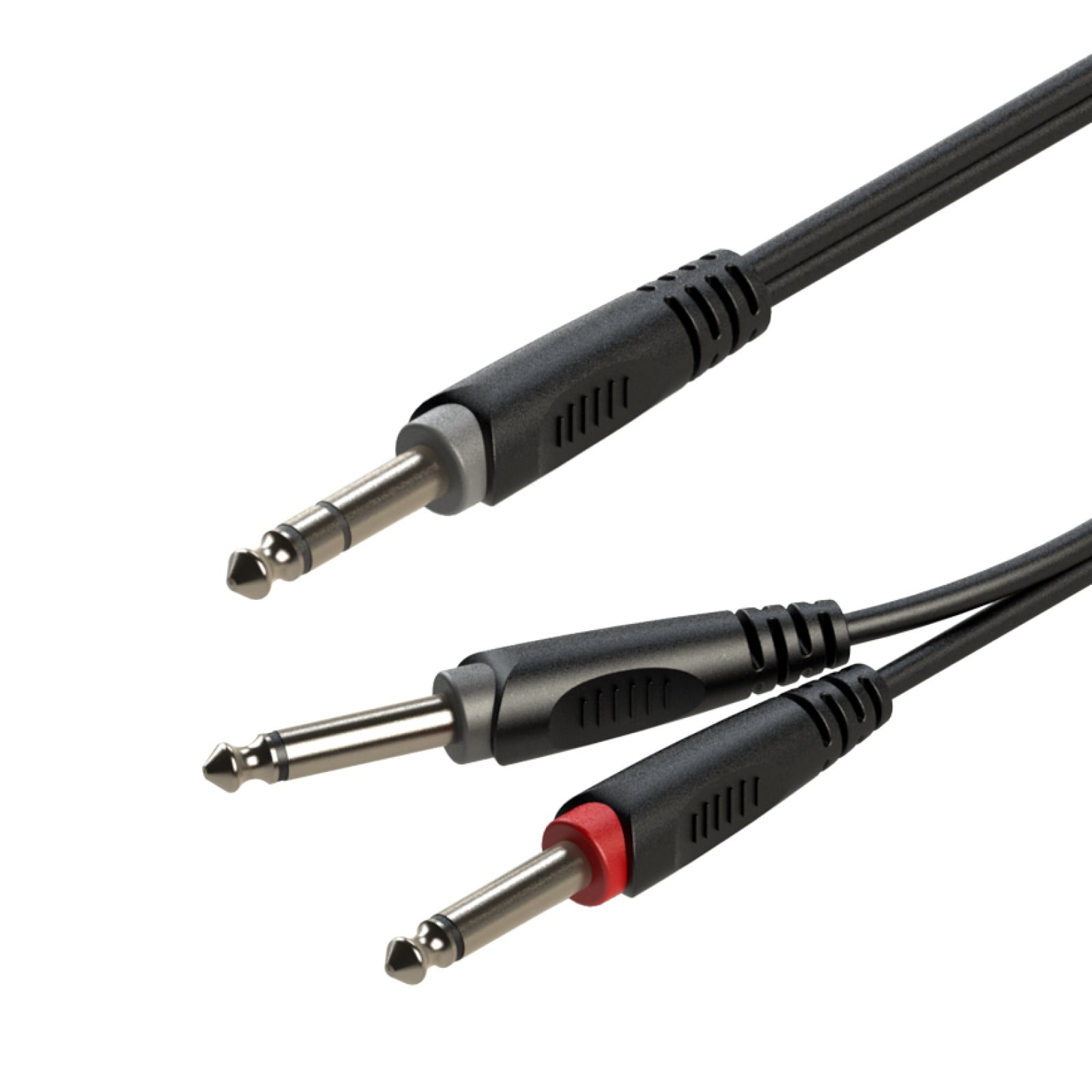 Roxtone - Cable De Audio Jack Estéreo Spliter A 2 Jack Mono 6,3 Mm – 5 Metros