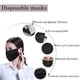 thumbnail image 3 of Mascarillas Desechables Earloop De 3 Capas (negras), 3 of 6