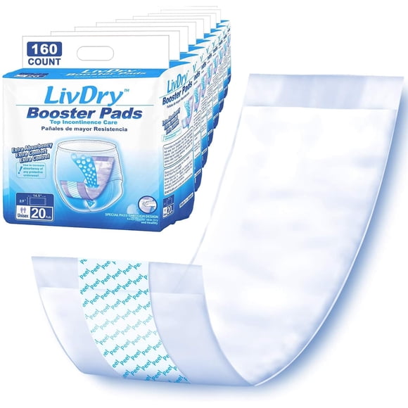 Almohadillas De Refuerzo Para Incontinencia 160 Unidades Longitud Regular
