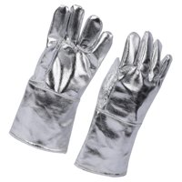 Ioensy - 2 Guantes De Aislamiento Térmico De Papel De Aluminio Para Soldadura Industrial Para Barbacoa, Hogar, Estilo A