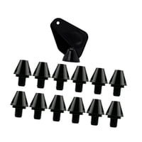 Magideal - 12 Uds. Zapatos De Rugby, Tachuelas Para Zapatos De Fútbol, Clavos Profesionales Antideslizantes M6, Para Botas De Fútbol, Zapatos De Pista, Altura 11Mm