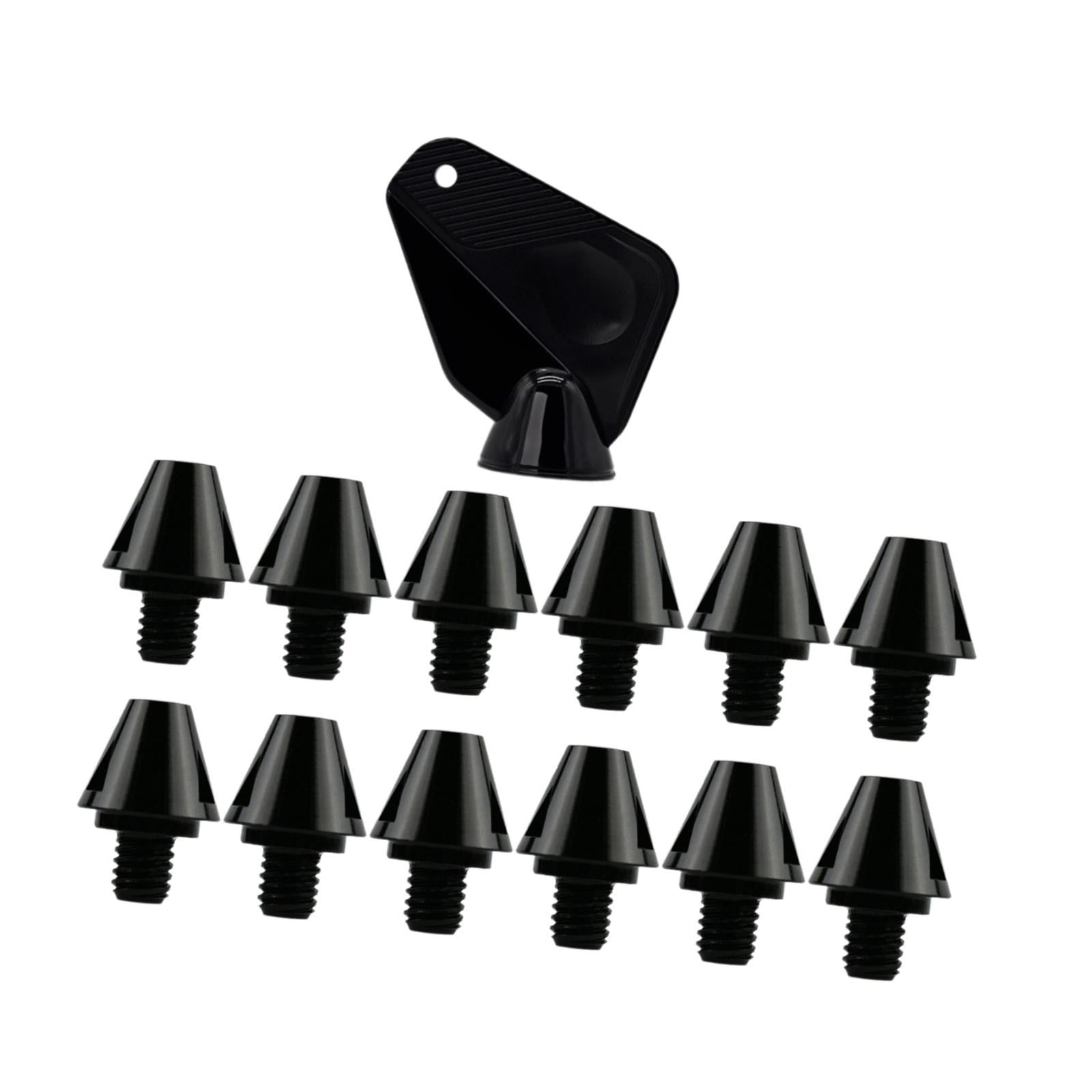 Magideal - 12 Uds. Zapatos De Rugby, Tachuelas Para Zapatos De Fútbol, Clavos Profesionales Antideslizantes M6, Para Botas De Fútbol, Zapatos De Pista, Altura 11mm