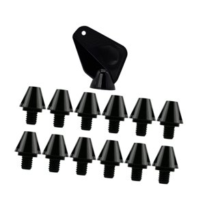 Magideal - 12 Uds. Zapatos De Rugby, Tachuelas Para Zapatos De Fútbol, Clavos Profesionales Antideslizantes M6, Para Botas De Fútbol, Zapatos De Pista, Altura 11Mm