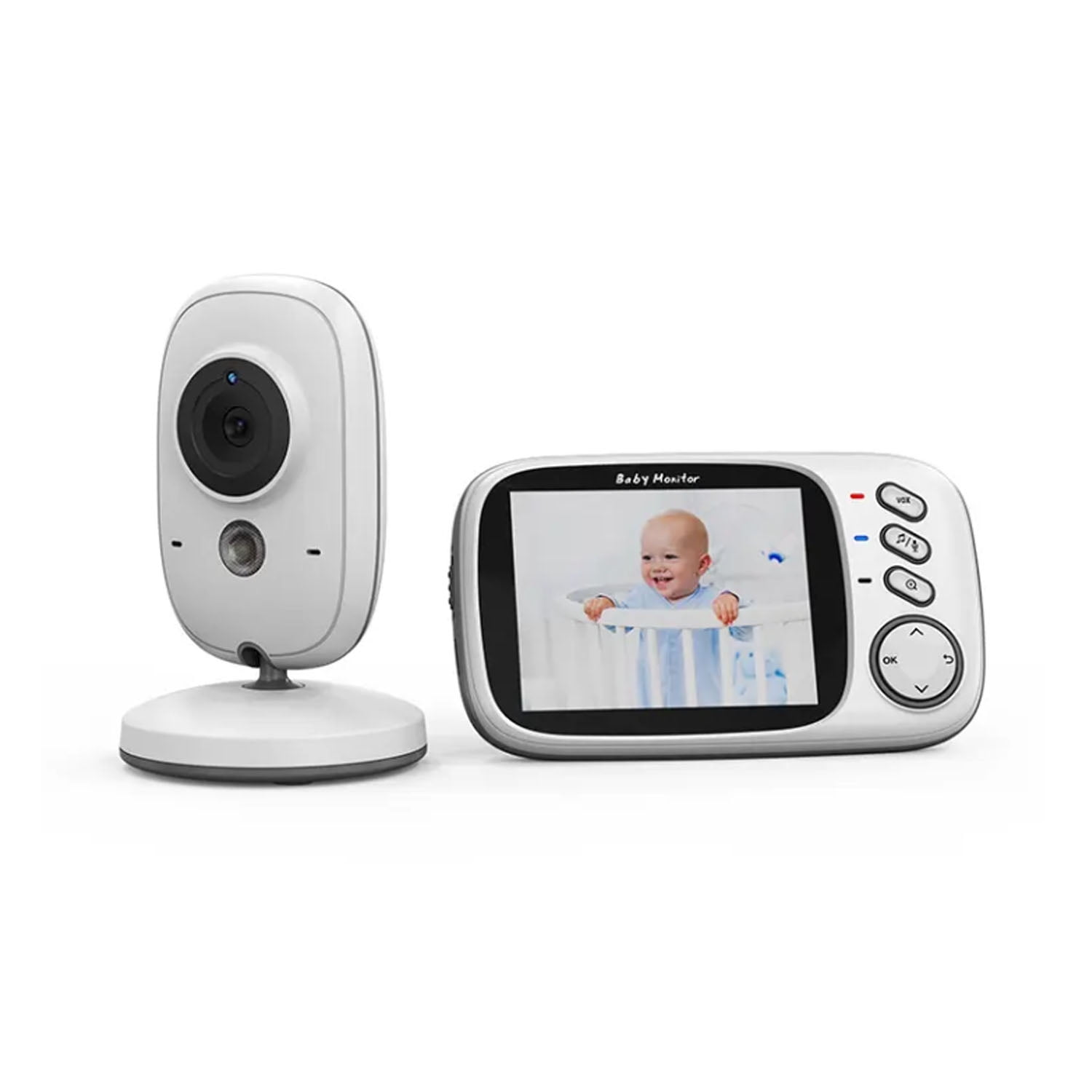 Kidstar - Cámara Monitor De Bebé Vb603 Con Pantalla Lcd 3.2” Visión Nocturna Y Audio Bidireccional