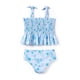 thumbnail image 2 of Traje de baño Disney Elsa para niña pequeña, tankini con volantes, azul 4T-13T, 2 of 7