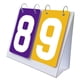 thumbnail image 4 of Marcador Deportivo 2 Dígitos Table Score Flipper Para Entrenadores De Béisbol Fútbol Púrpura Y Amarillo, 4 of 5