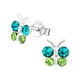 thumbnail image 3 of Aros Plata 925 Forma Mariposa Azul Y Celeste, 3 of 3
