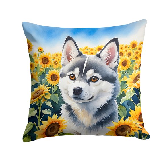 Cojín Sunflowers Alaskan Klee Kai