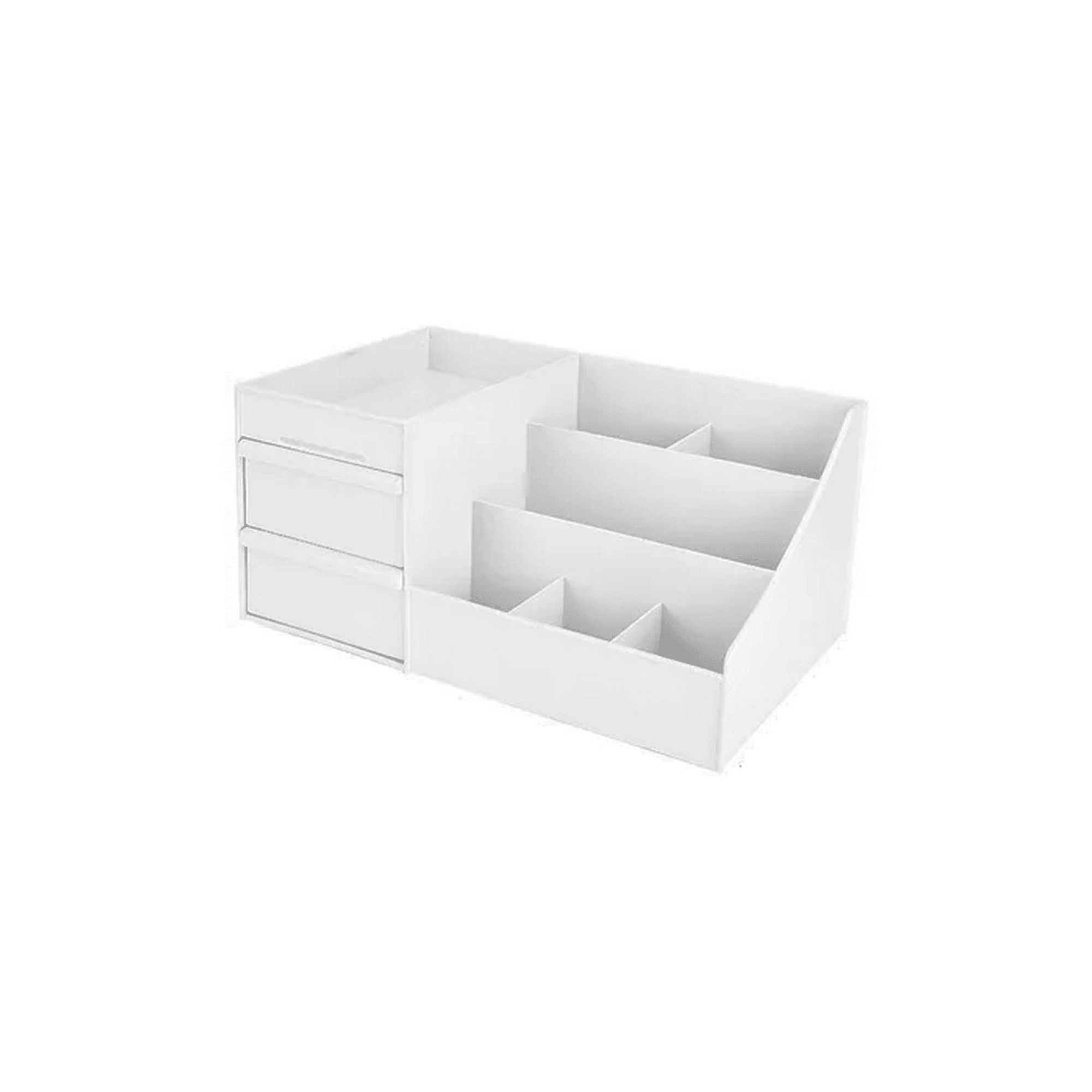 Genérico - Estante Organizador De Cosméticos Portátil Maquillaje Blanco