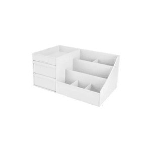 Genérico - Estante Organizador De Cosméticos Portátil Maquillaje Blanco