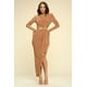 thumbnail image 3 of Vestido Midi Ajustado Con Cortes, 3 of 5
