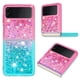 thumbnail image 1 of Funda Para Samsung Galaxy Z Flip 4 Con Diseño Gradiente Y Brillo Líquido Antigolpes Tpu, 1 of 4