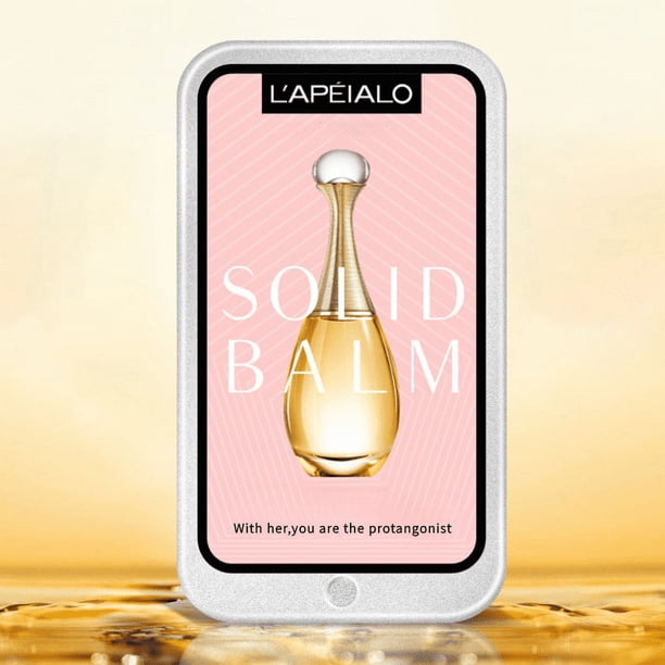 Travel-Ready Solid Perfume Balm: Natural Fragrance for Men & Women On-the-Go!