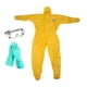 thumbnail image 3 of Monos De Protección Química Para Hombres Tobillos Elásticos Impermeables Trajes Cómodos XL Con Guantes, 3 of 5