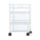 thumbnail image 5 of Carro De Almacenamiento Estantes De Almacenamiento De Ba?o Carro Rodante Cocina 2 Niveles Y Blanco, 5 of 5