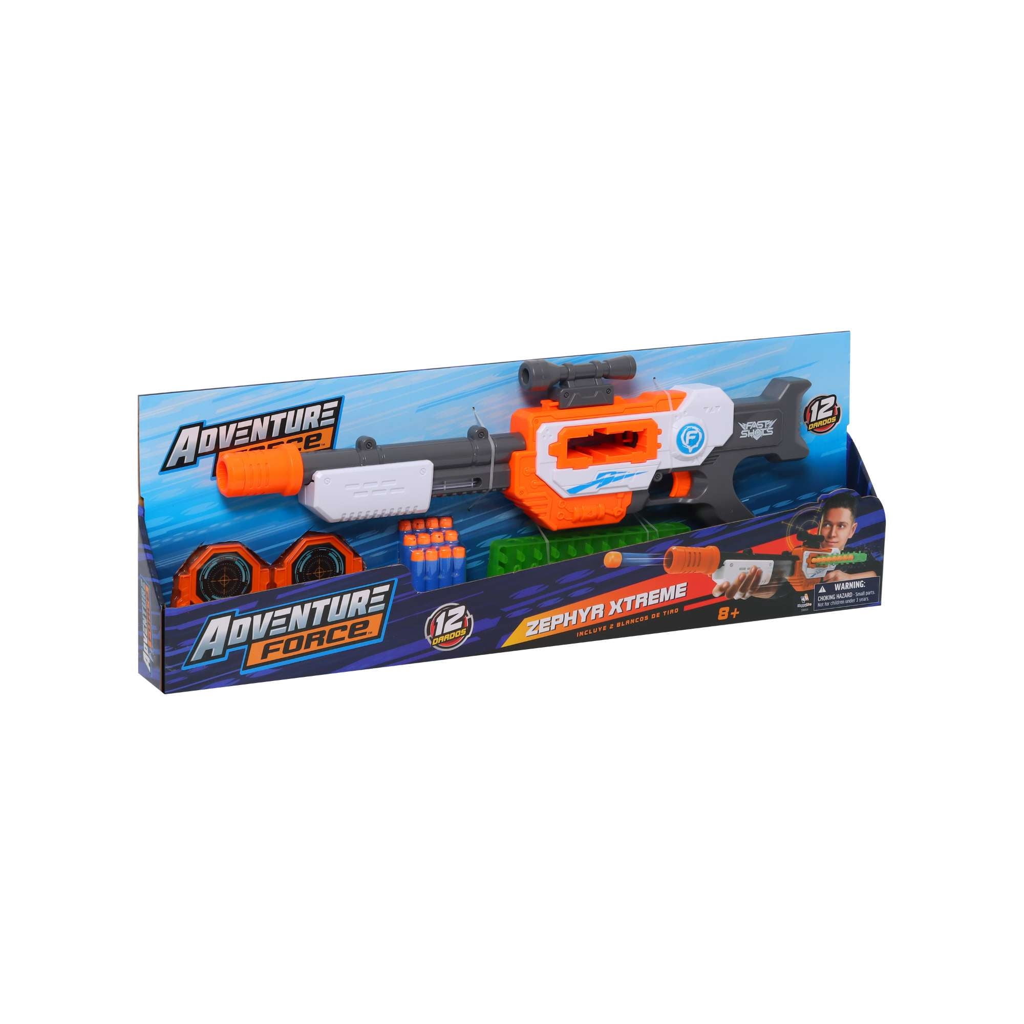 Lanzador 12 Dardos 2 Blancos De Tiro - Zephyr Xtreme Adventure Force